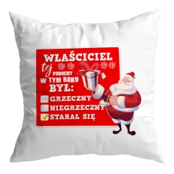 Poduszka BOŻE NARODZENIE Właściciel w tym roku był